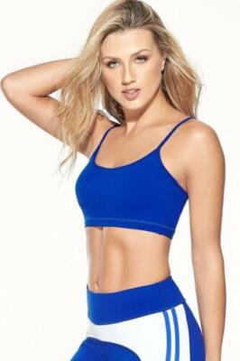 Babalu 15943 Damen aktives grundlegendes kurzes Oberteil Sport-BH, Pilates, Yoga, Fitnessstudio,