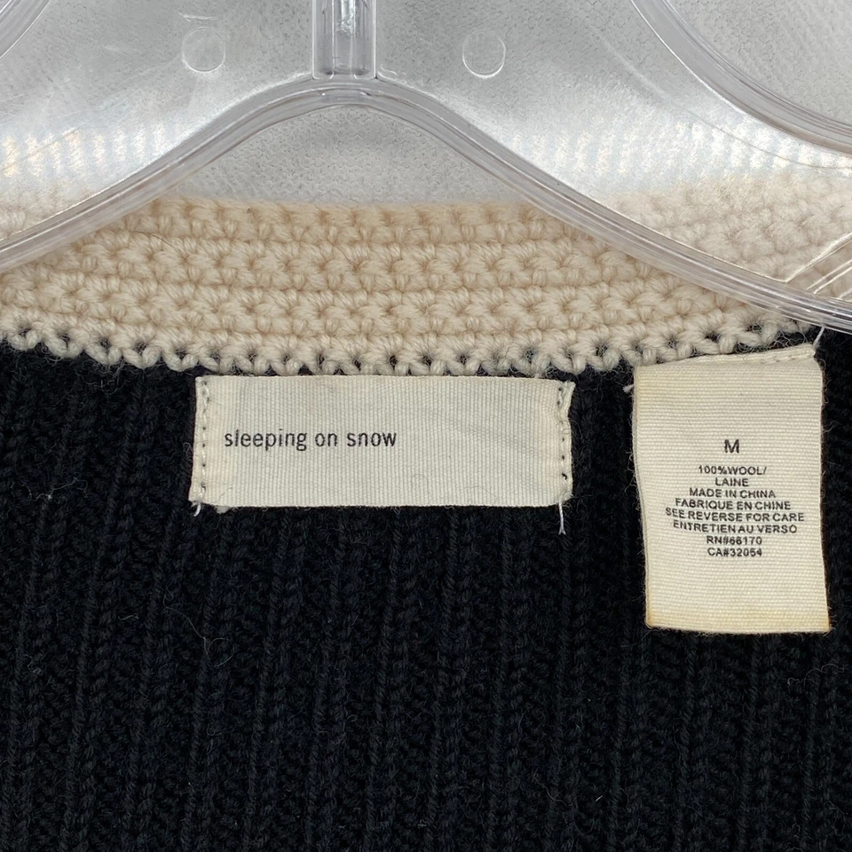 Cárdigan suéter Anthropologie Sleeping On Snow lana cremallera completa para mujer azul medio Foto 2 de 4