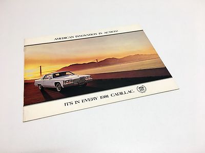 1981 Cadillac Fleetwood Brougham Eldorado Coupe Sedan De Ville Seville Brochure