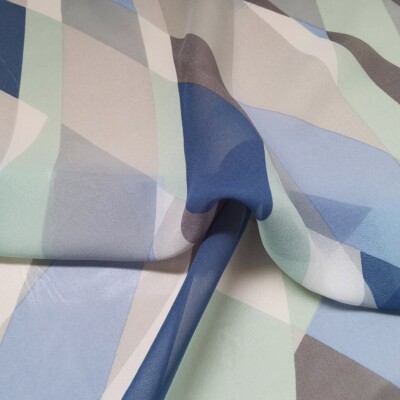 1yard X1.4meter Geometric Silk Georgette Fabric Dress Material Mulberry Chiffon