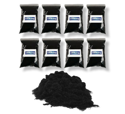 Beflockungsfasern 1 mm - schwarz - Bulk 8 qm