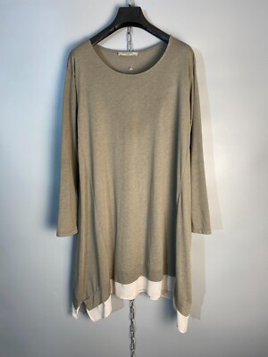 Allsaints Womens Cotton Oversized Arya LS Dress Tunic Size M L