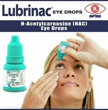 Lubrinac Eye Drop for Cataract Carnosine NAC Glaucoma Bright Clarity Drops 10ml