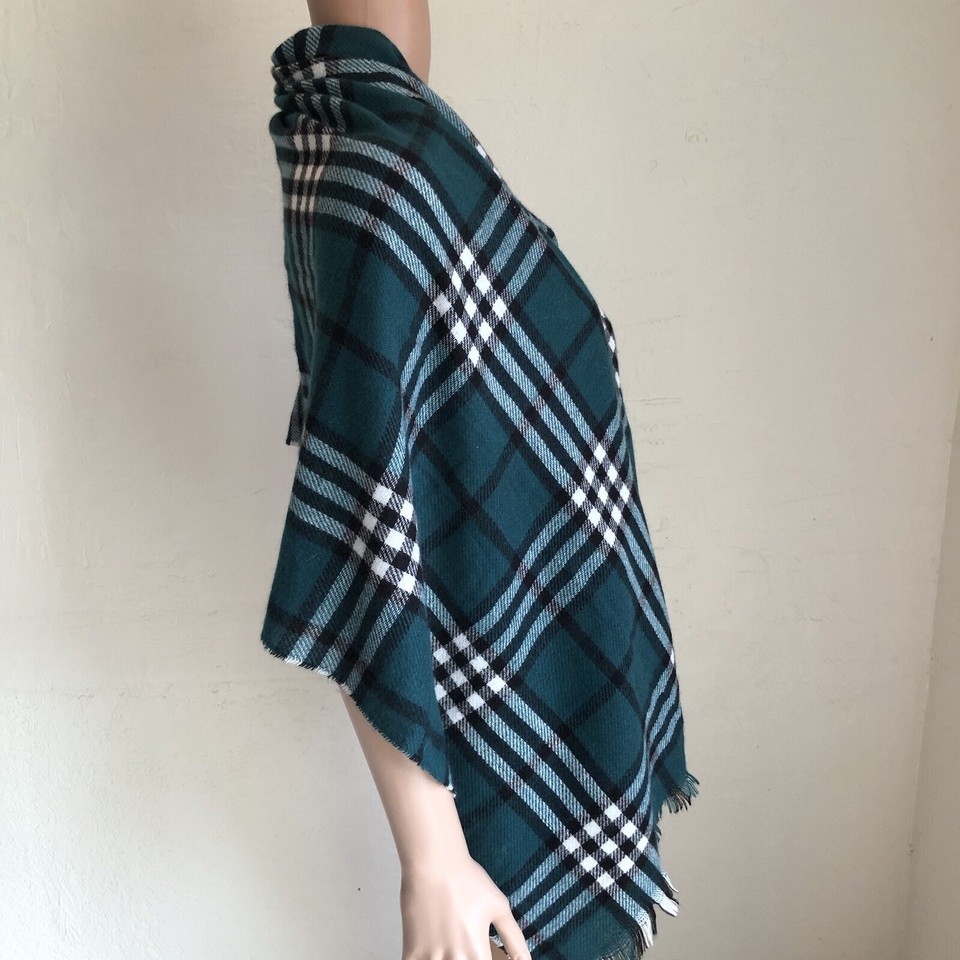Hunter Green/ Black Plaid Fleece Lightweight Warm Winter Neckwear Scarf