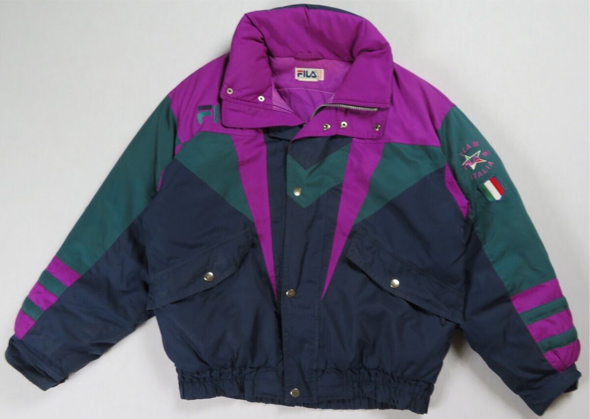 Rare VTG FILA Team Italia Ski Color Block Thermore Puffer Rare VTG FILA Team Italia Ski Color Block Thermore Puffer