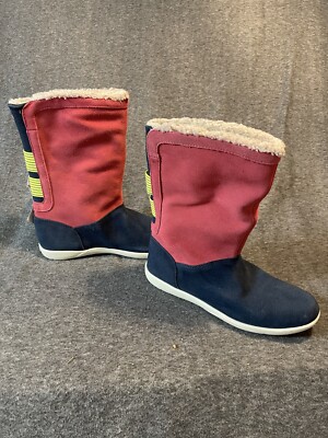 NWT Crocs Adela Fold over Slip On Fuzz Suede Bootie Faux Fur Size 7