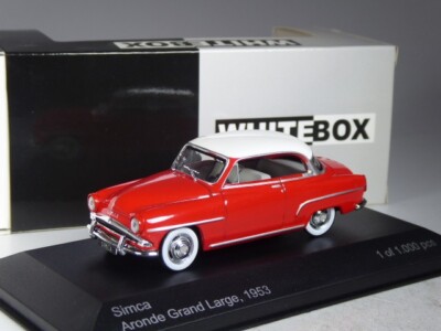 (SB-91) Whitebox Simca Aronde Grand Large 1953 rot in 1:43 in OVP