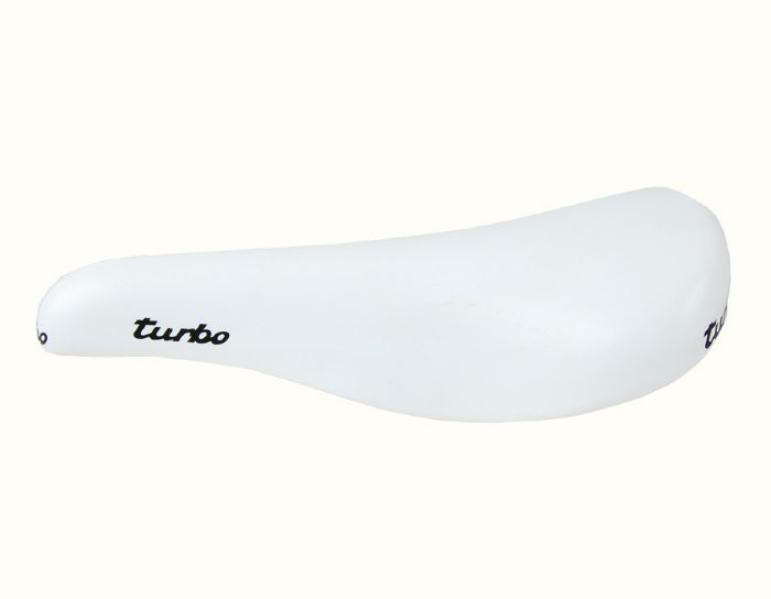 Selle Italia Turbo Railed Saddle BMX Seat - White - NEW - Made in Selle Italia Turbo Railed Saddle BMX Seat - White - NEW - Made in