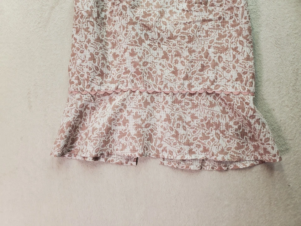 Camiseta sin mangas Volcom para mujer pequeña topo blanca ribete de encaje transparente espalda abierta halter cremallera lateral Foto 3 de 4