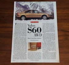 VOLVO S60 AWD MAGAZINE ARTICLE CAR AND DRIVER SEDAN THOR'S FOUR-WHEELER