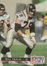 FREE SHIPPING-MINT-1992 Pro Set  #110 Bill Fralic FALCONS PLUS BONUS CARDS