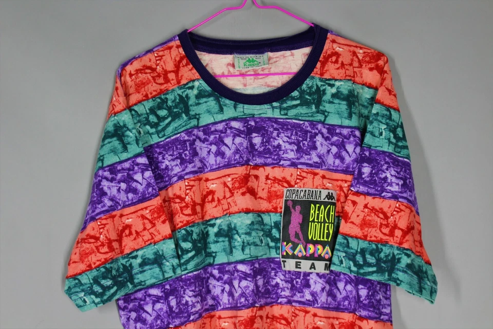 RARE VINTAGE COPACABANA BEACH VOLLEY KAPPA TEAM SHIRT 1980S SIZE XL JERSEY - Image 2 of 4
