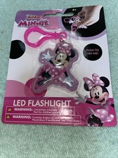 Disney Junior Minnie Mouse Portable Clipable LED Flashlight New In Package