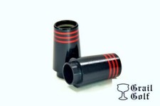 GRAIL GOLF ULTRA-PREM BLACK COLLAR IRON FERRULES .355 .87" .560OD 3 RED RING LOT