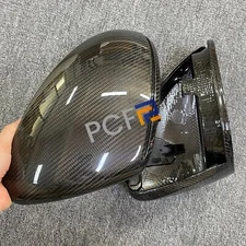 Dry Carbon Fibre Side Mirror Cover Cap Replace Fit For Porsche Cayenne 2018-2024
