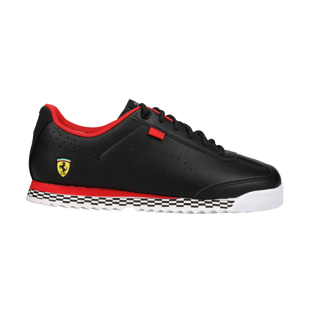 PUMA Scuderia Ferrari X Roma Via Perforated Lace Up Youth Boys