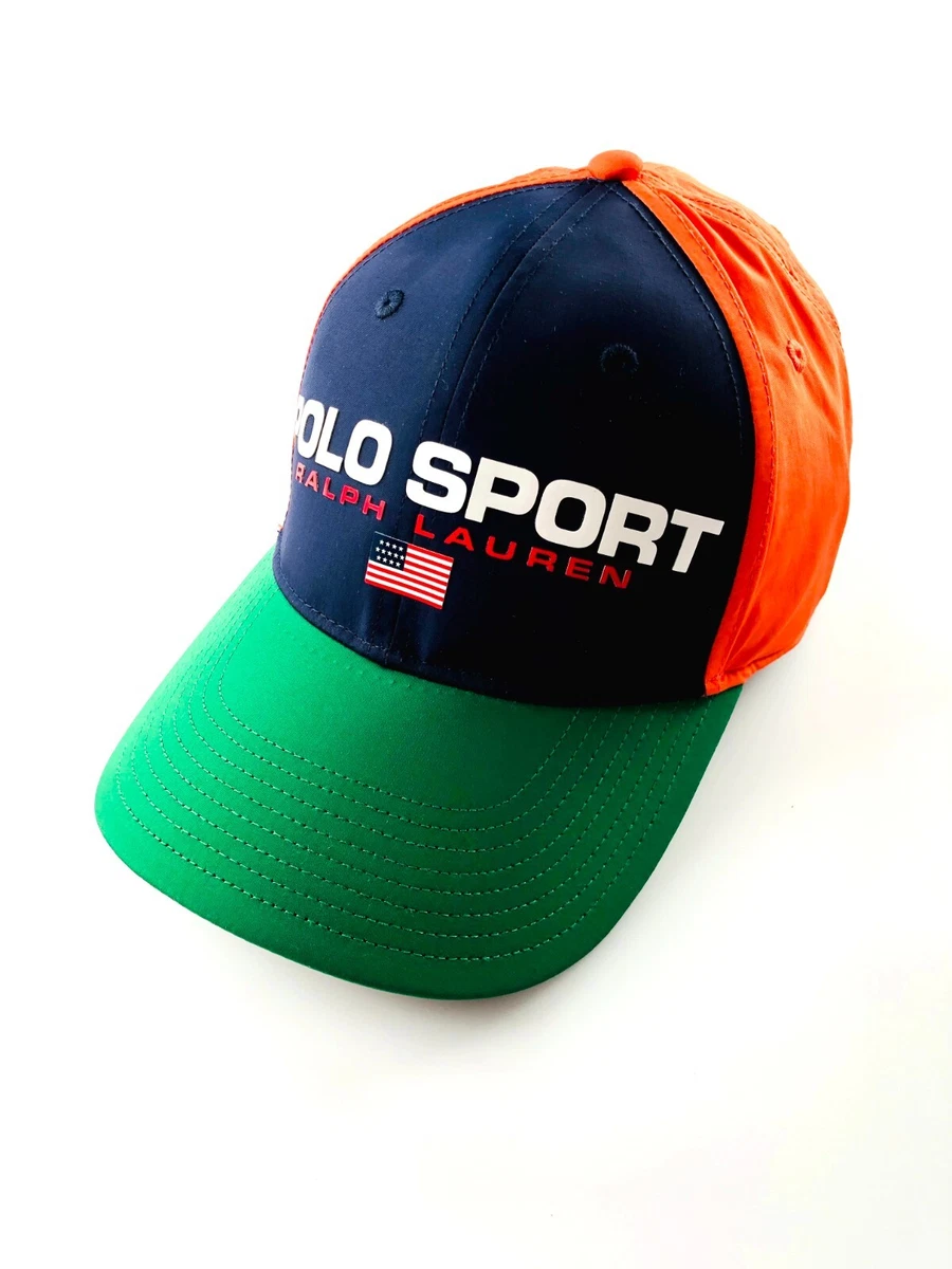 Orange ralph top lauren hat