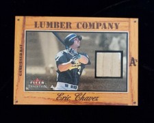 2003 ERIC CHAVEZ Fleer Tradition GOLD Lumber Company Game Used BAT #EC RARE