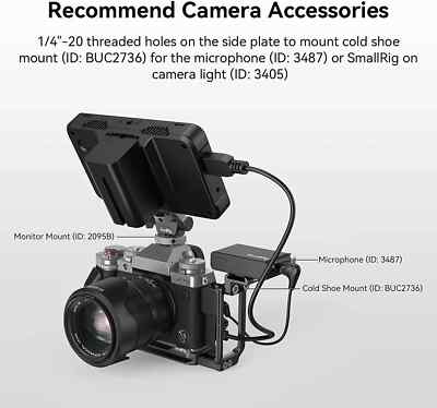 カン SmallRig X-T5 Camera L Shape Bracket | For FUJIFILM X-T5 | QR