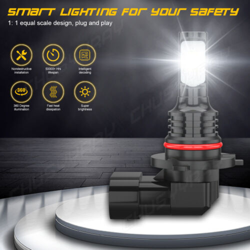 For Lexus ES350 2010-2012 CSP LED Headlight Fog Light Bulbs Kit 6000K White - Picture 11 of 14