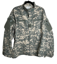 Army Jacket Combat Uniform Large Regular ACU Digital Camo Ripstop L/S Mint