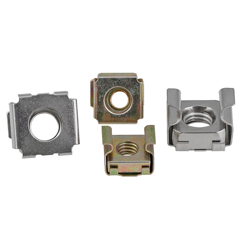 M4 M5 M6 M8 Käfigmuttern Stahl verzinkt / Edelstahl für Rackschiene Käfigmutter - Bild 3 von 4