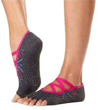 TOESOX Elle Half Toe NWT Size M (8.5-10.5) Festival Grip Sole Socks Pilates Yoga