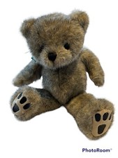 First and Main 12" Teddy Bear Tyler Green Ribbon