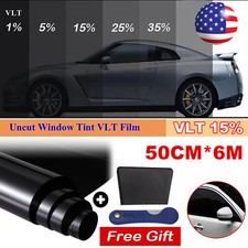 600cm Uncut Roll Window Tint Film 15 Vlt 20x 20ft Feet Car Home Office Glass