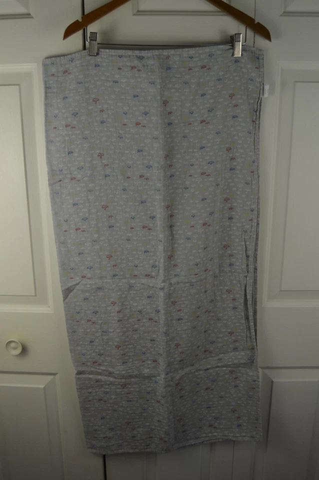 Gymboree Barcos de Papel Bebé Manta Envoltura Gris Blanco Azul Rojo Velero Barco Foto 4 de 4