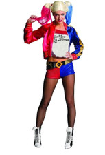 Suicide Squad Harley Quinn Costume for Women HALLOWEEN PARTY COSTUME Size: Large