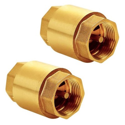 Joywayus Brass Check Valve 1/2'' NPT Female Thread One Way Backflow Preventer ...