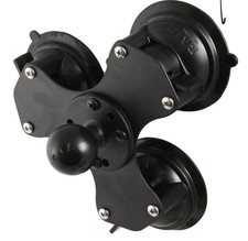 NEW RAM Mounts Twist-Lock Triple Suction Cup Base w/ 1" Ball Adapter