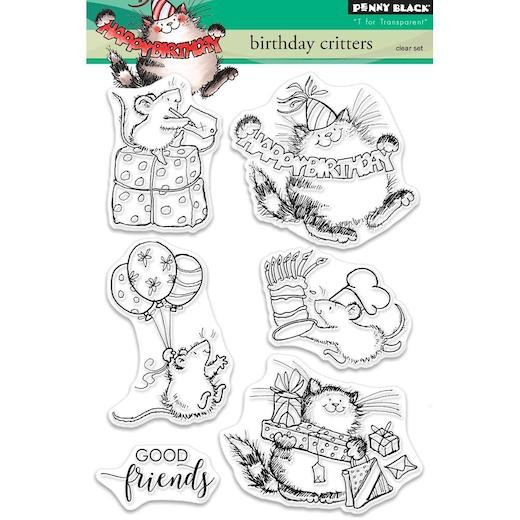 Penny Black Clear Stamps - Birthday Critters 30-466