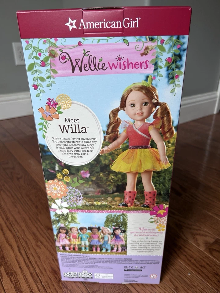 Muñeca American Girl Wellie Wishers Willa 14,5 pulgadas - TOTALMENTE NUEVA EN CAJA Foto 2 de 4