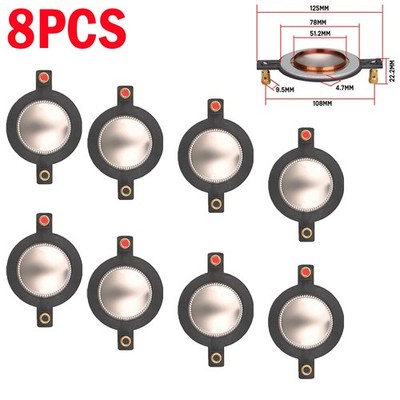8PCS Replacement Diaphragm For DS18 PRO-D1 & PRO-DKH1 Horn Driver 8 Ohm 44.4mm
