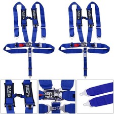 3 Pair Of 5 Point Safety Racing Harness Seat Belt Quick Release Padding Atv Utv