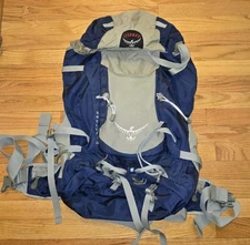 Osprey Kestrel 48 Hiking Backpack Navy Blue/Grayish Green
