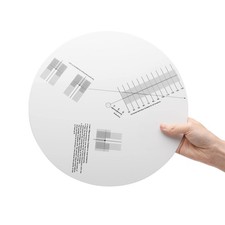 Turntable Cartridge Alignment Protractor Mat, Anti-Sliding LP Vinyl Record Pi...
