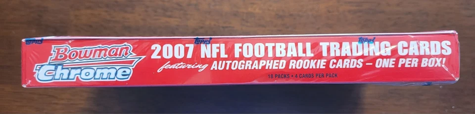 2007 Bowman Chrome Football Hobby Box Adrian Peterson Calvin Johnson SEALED - Image 4 of 4