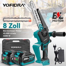 YOFIDRA® Akku Kettensäge Handsäge Baumsäge Mit 2Batterien & Koffer Für Makita18V