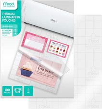 Thermal Laminating Pouches, Lamination Sheets, Letter Size Pouch, 3 Mil, EZ-A...