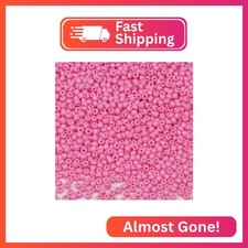 Bala Fillic Pink Color 3mm Seed Beads About 3600pcs/100Grams in Bag, 8/0 Glass C