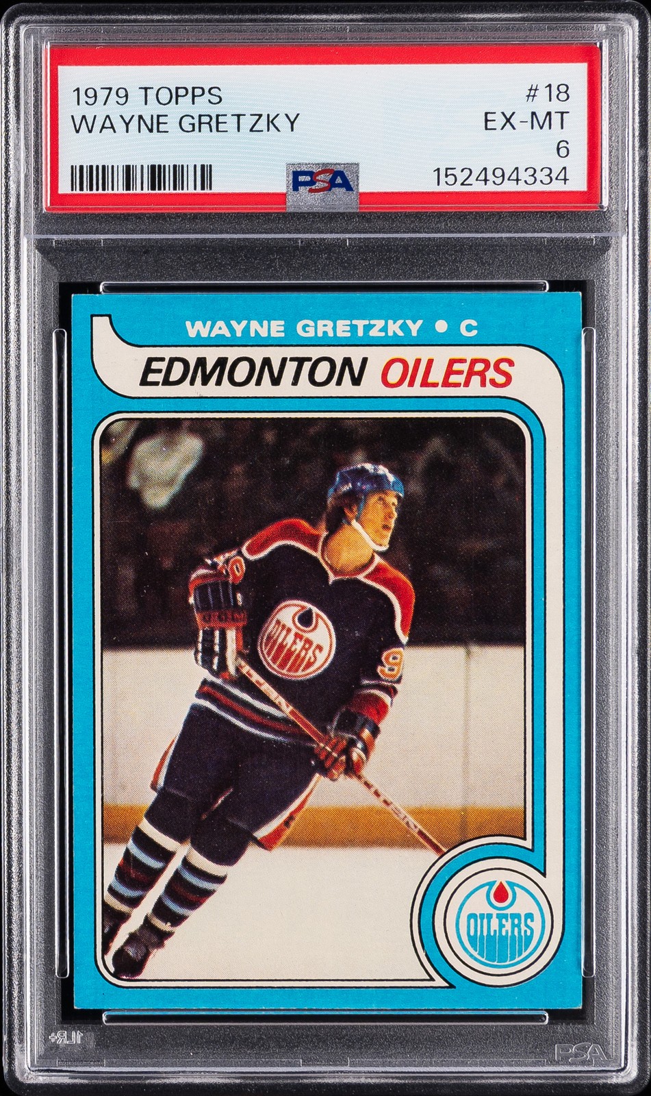 1979 TOPPS #18 WAYNE GRETZKY ROOKIE RC PSA 6