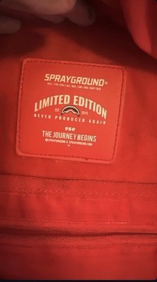 Sprayground Limited Edition Checkered Backpack Black Red White Designer