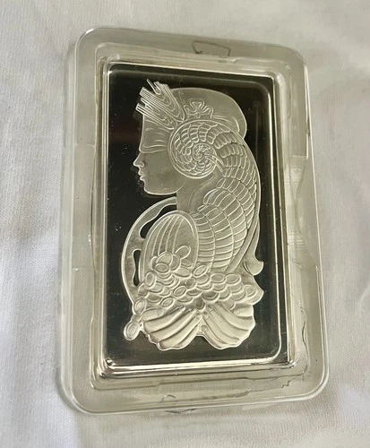 Pamp Suisse Lady Fortuna 10 oz .999 Silver Bar with Assay Card Silver Bullion