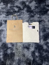 Maglione uomo  Polo Ralph Lauren Bianco   – Taglia M – Nuovo con cartellino
