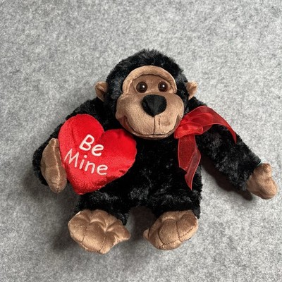 Valentines Be Mine Gorilla Plush Stuffed Animal