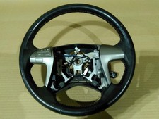 2009 Toyota Highlander Black Leather Steering Wheel Wmultifunction