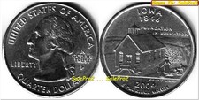 USA 2004 UNITED STATES OF AMERICA US QUARTER ** IOWA ** EDUCATION 25 CENT COIN
